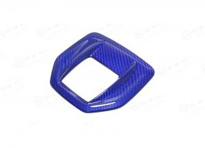 Alfa Romeo Stelvio Shift Gate Trim Panel - Carbon Fiber - Pre '20 - Blue Candy Alfa Romeo Stelvio Shift Gate Trim Panel - Carbon Fiber - Pre '20 - Blue Candy